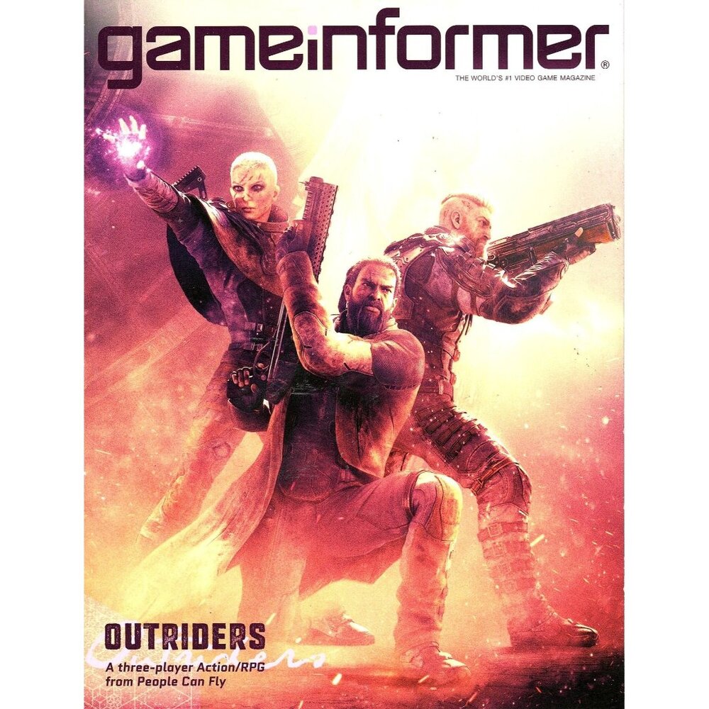 Game Informer Issue 333 March 2021 Featuring Outriders Video Game Cover Art